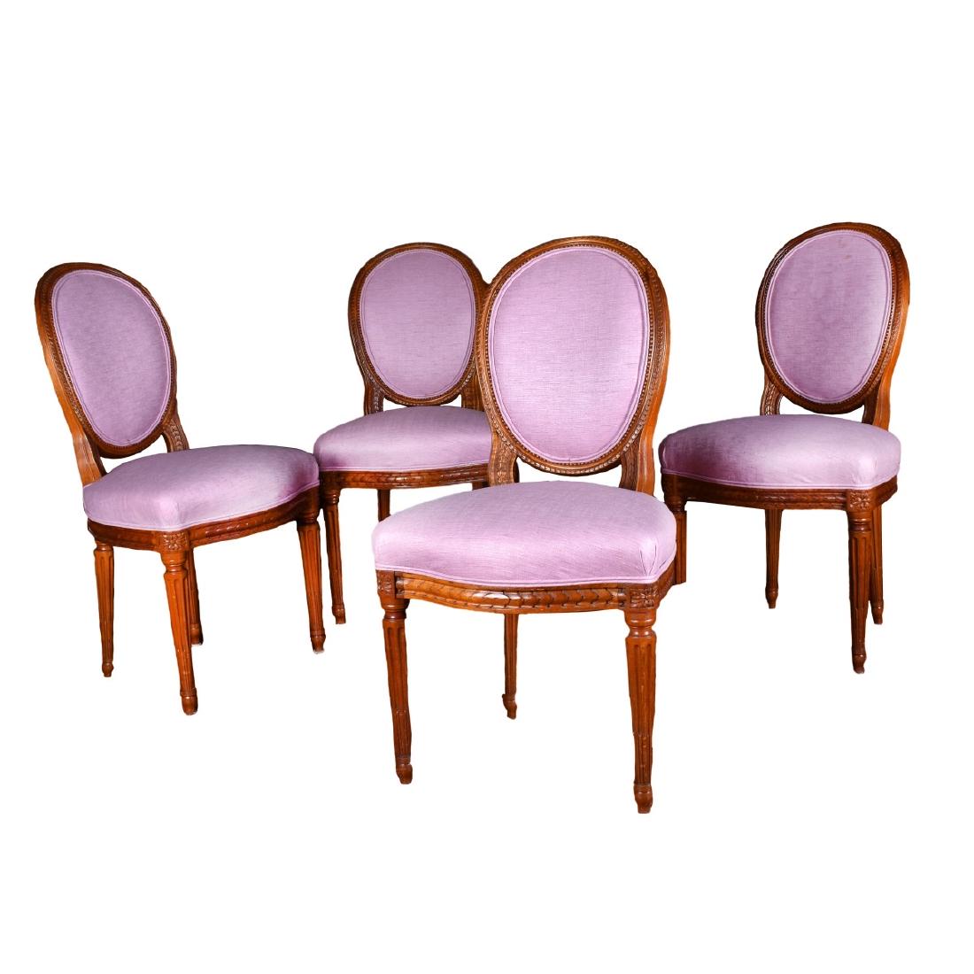 Four (4) French Louis XVI Style Side Chairs (1 of 3)