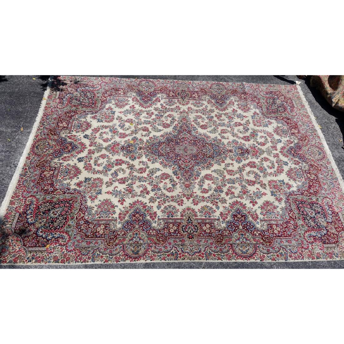Semi Antique Kerman Rug (1 of 2)