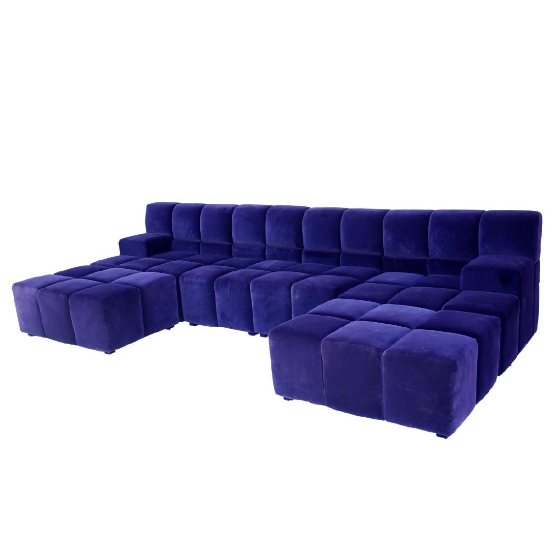6 pc Modern Velvet Sectional Sofa Jul 17, 2019 Kodner Galleries Inc