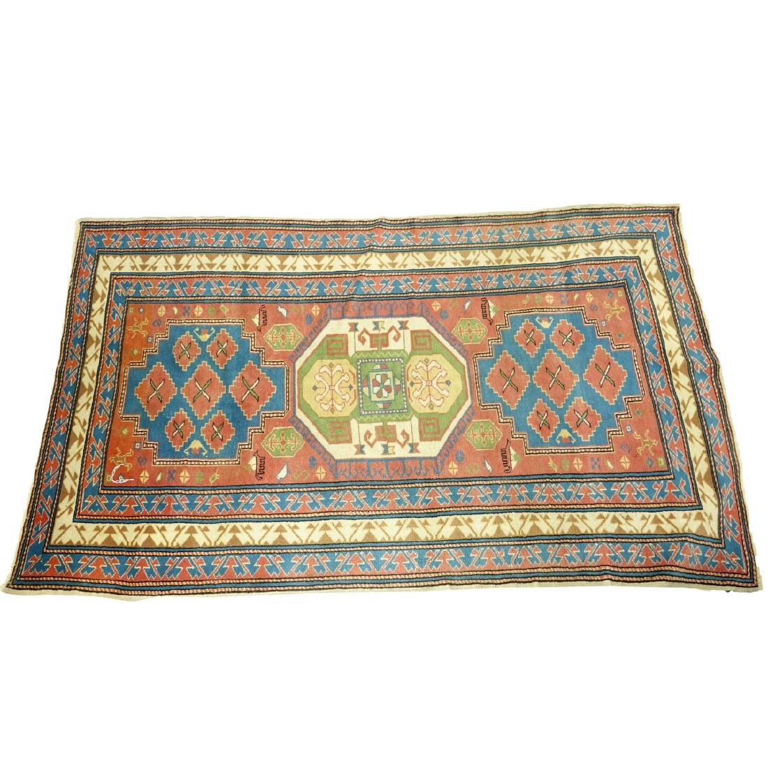 Semi Antique Tribal Hand Woven Wool Rug (1 of 4)