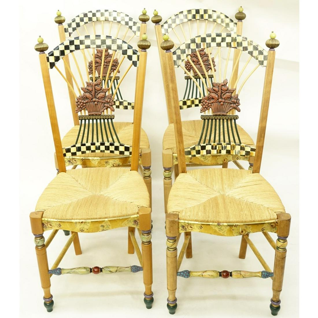 4 Mackenzie-Childs Side Chairs (1 of 4)