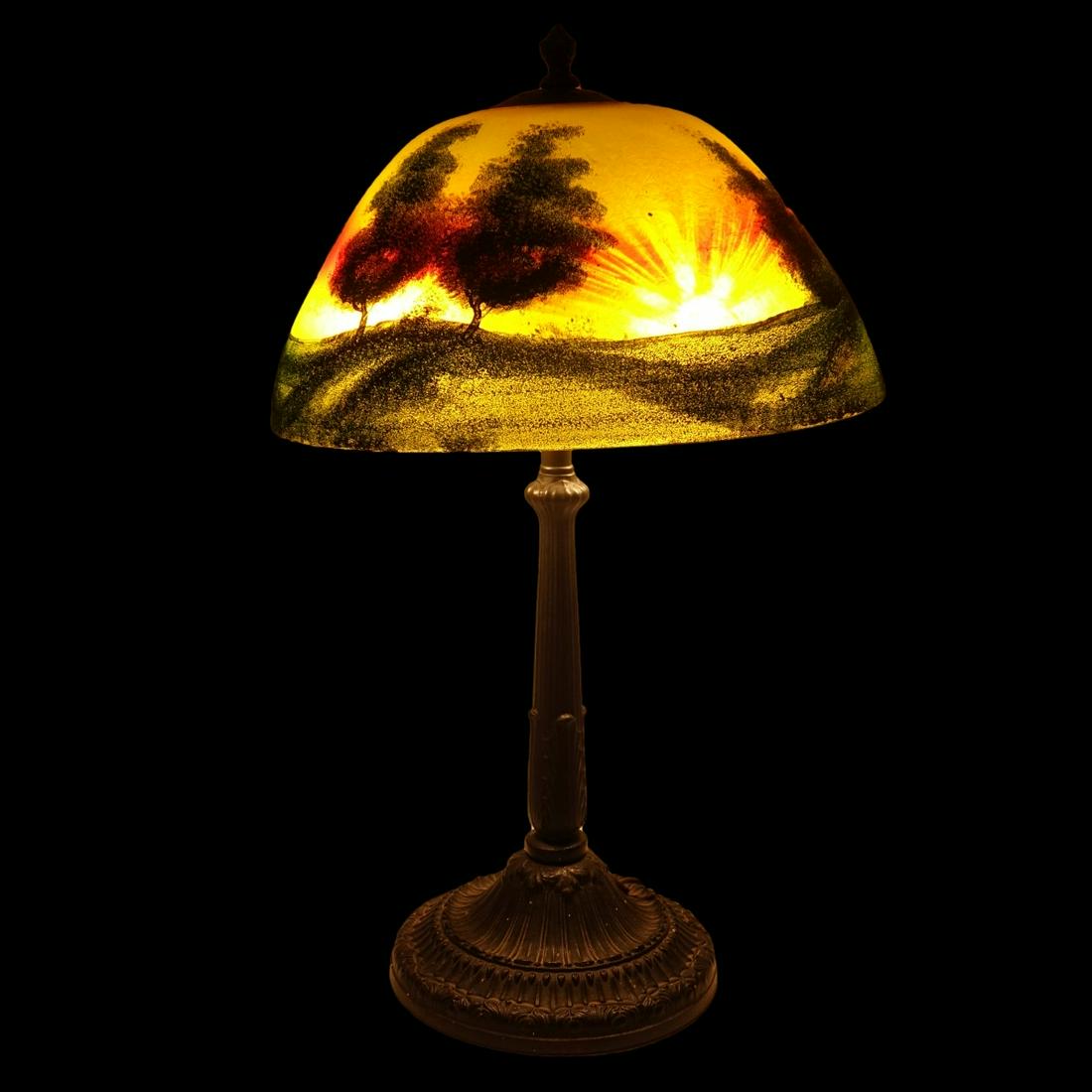 Reverse Painted Lamp (1 of 9)
