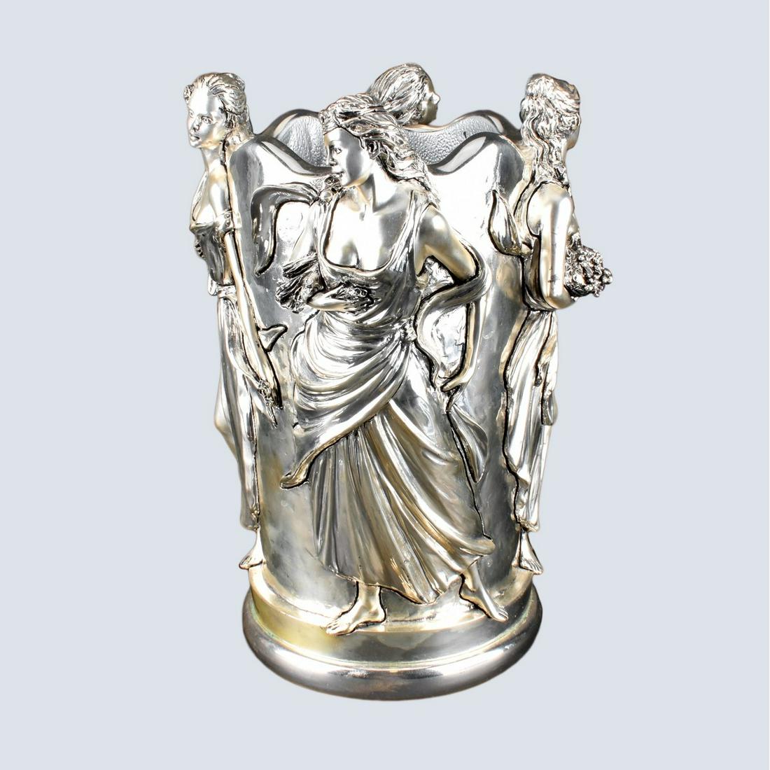 Figural Silver Plate Champagne Bucket (1 of 6)