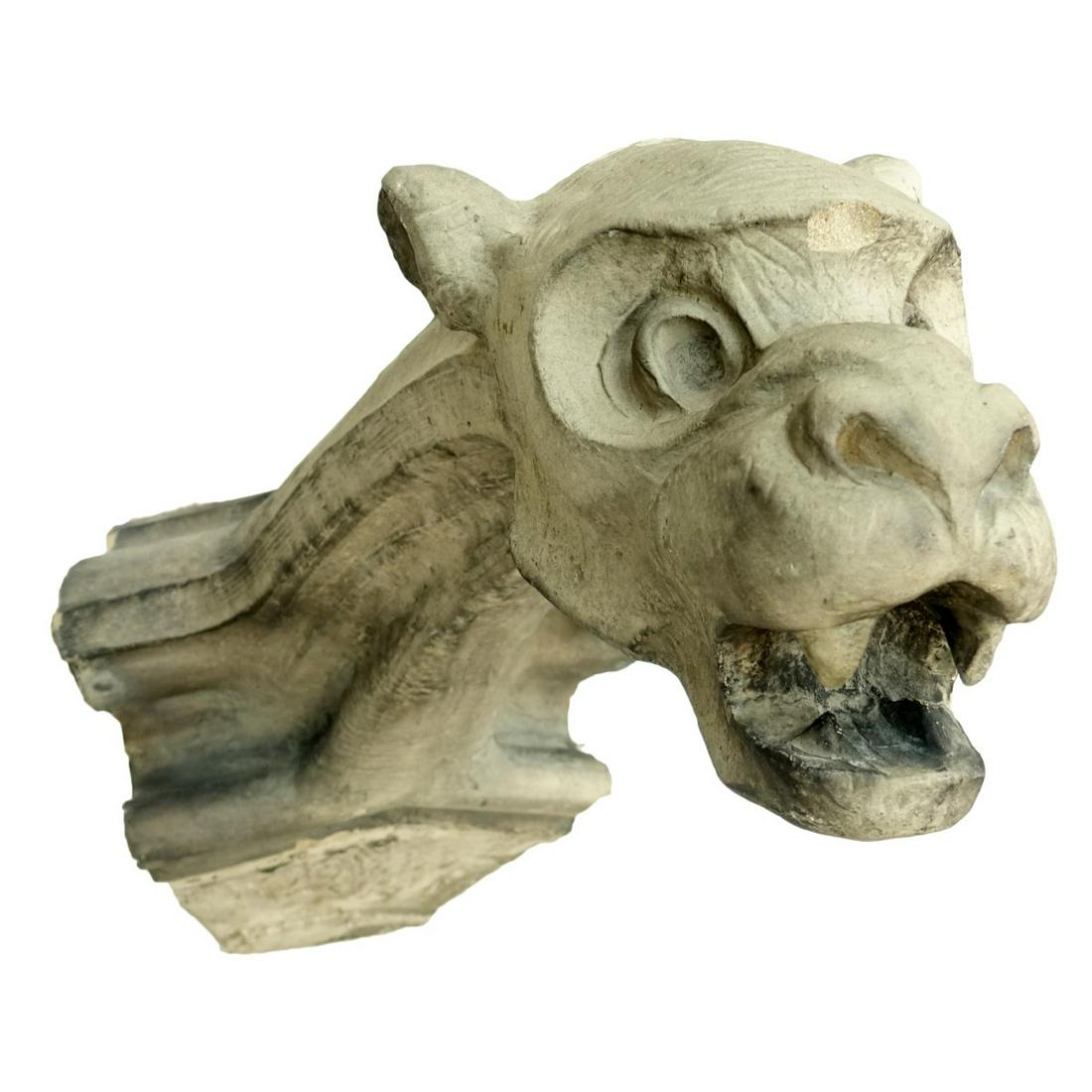 19/20th Cement Gargoyle Carved Remnant (1 of 6)