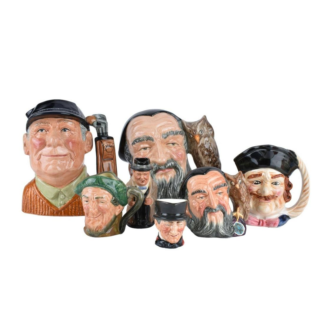 7 Pc Toby Mug Collection (1 of 4)