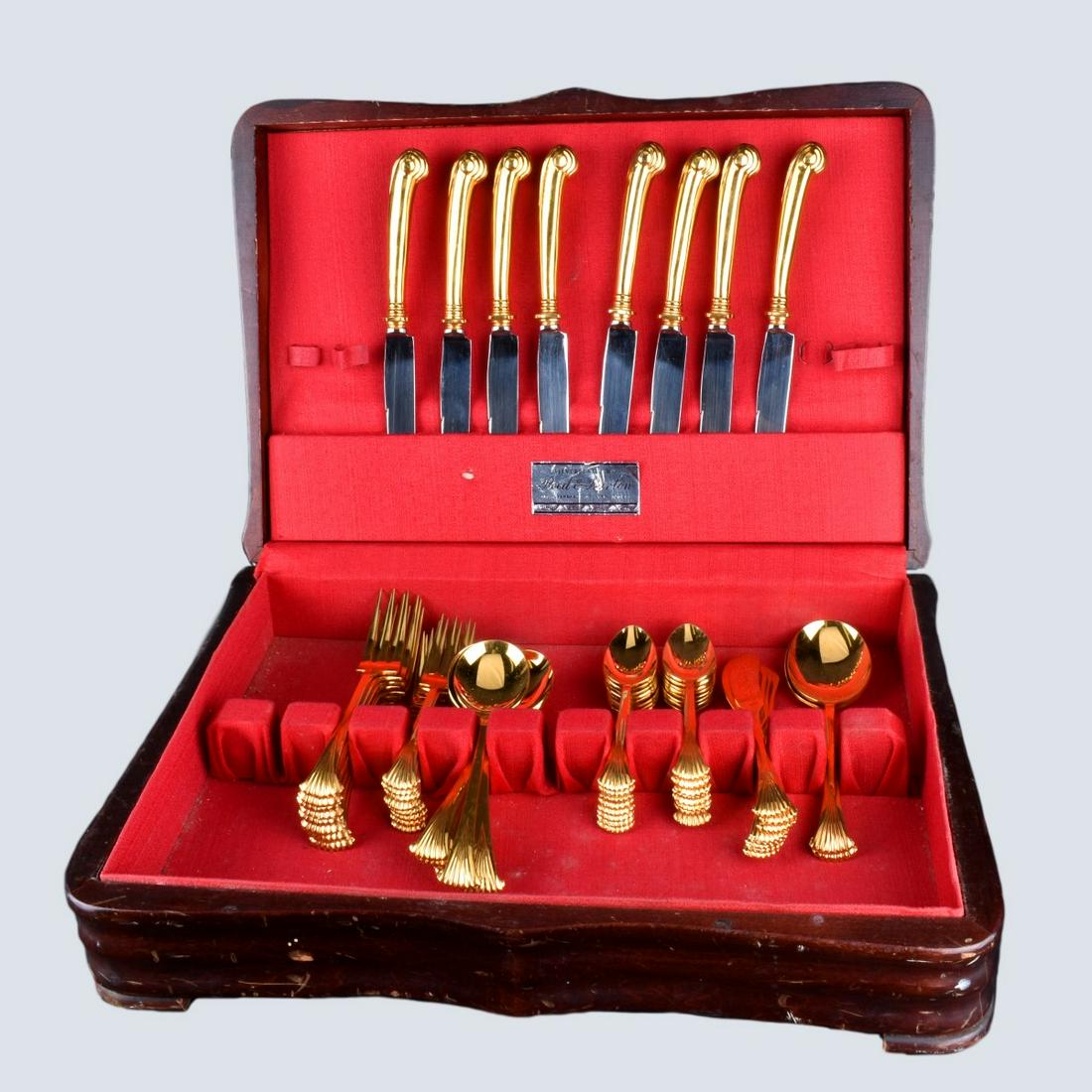 Mid-Century Gold Toned Cutlery Set (1 of 5)