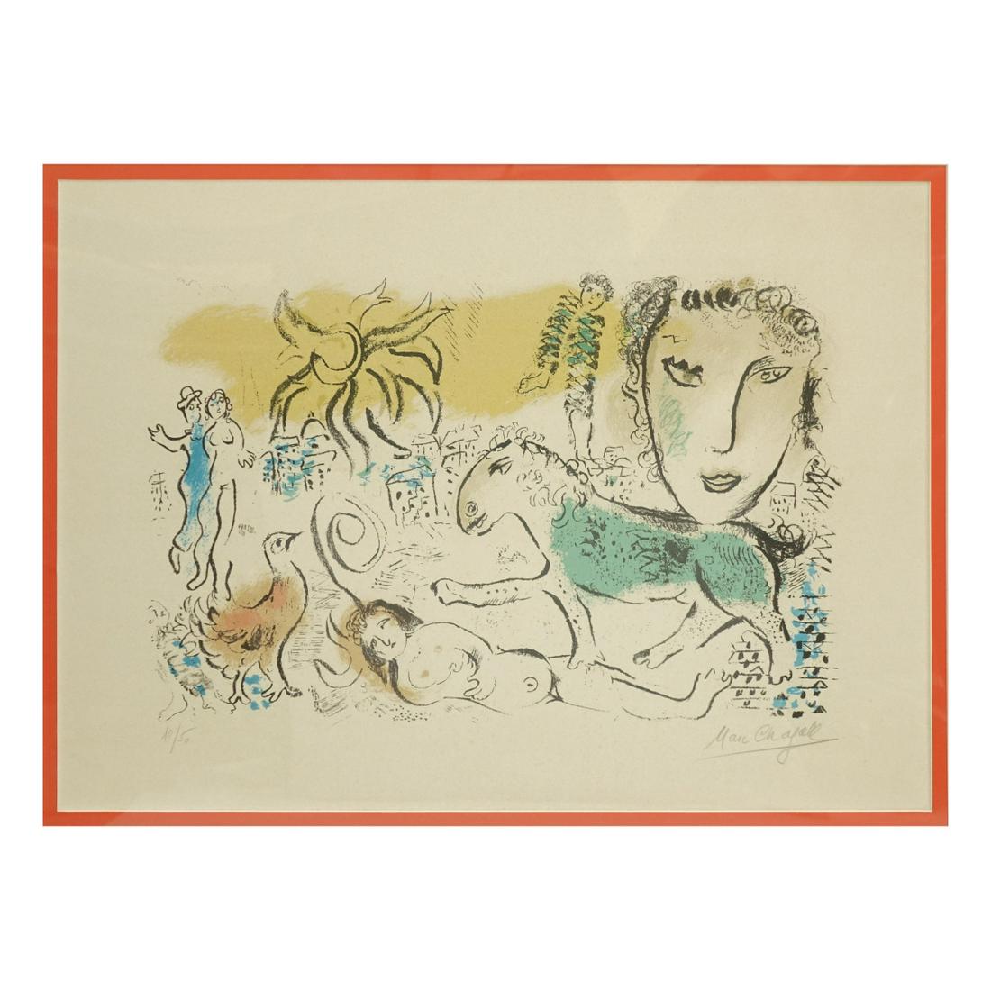 Marc Chagall (1887-1985) Color Lithograph (1 of 5)