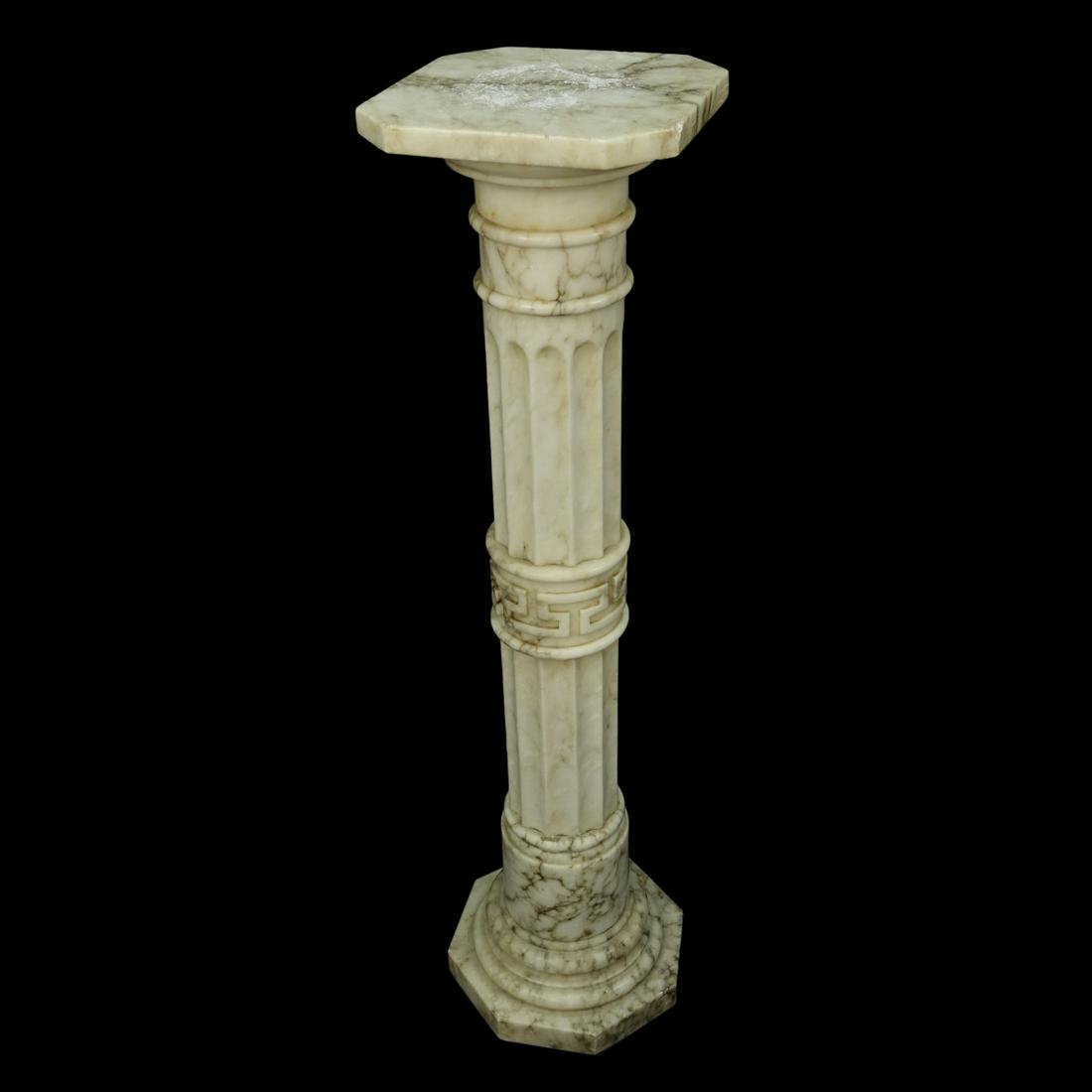 19/20th Century Neoclassical Style Marble Pedestal (1 of 4)