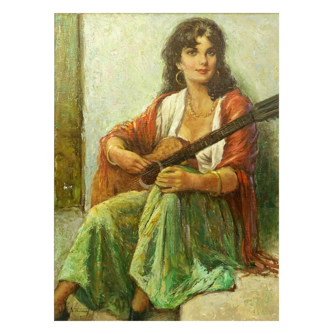 Maurice Callewaert (20th century) Oil on Canvas (1 of 6)