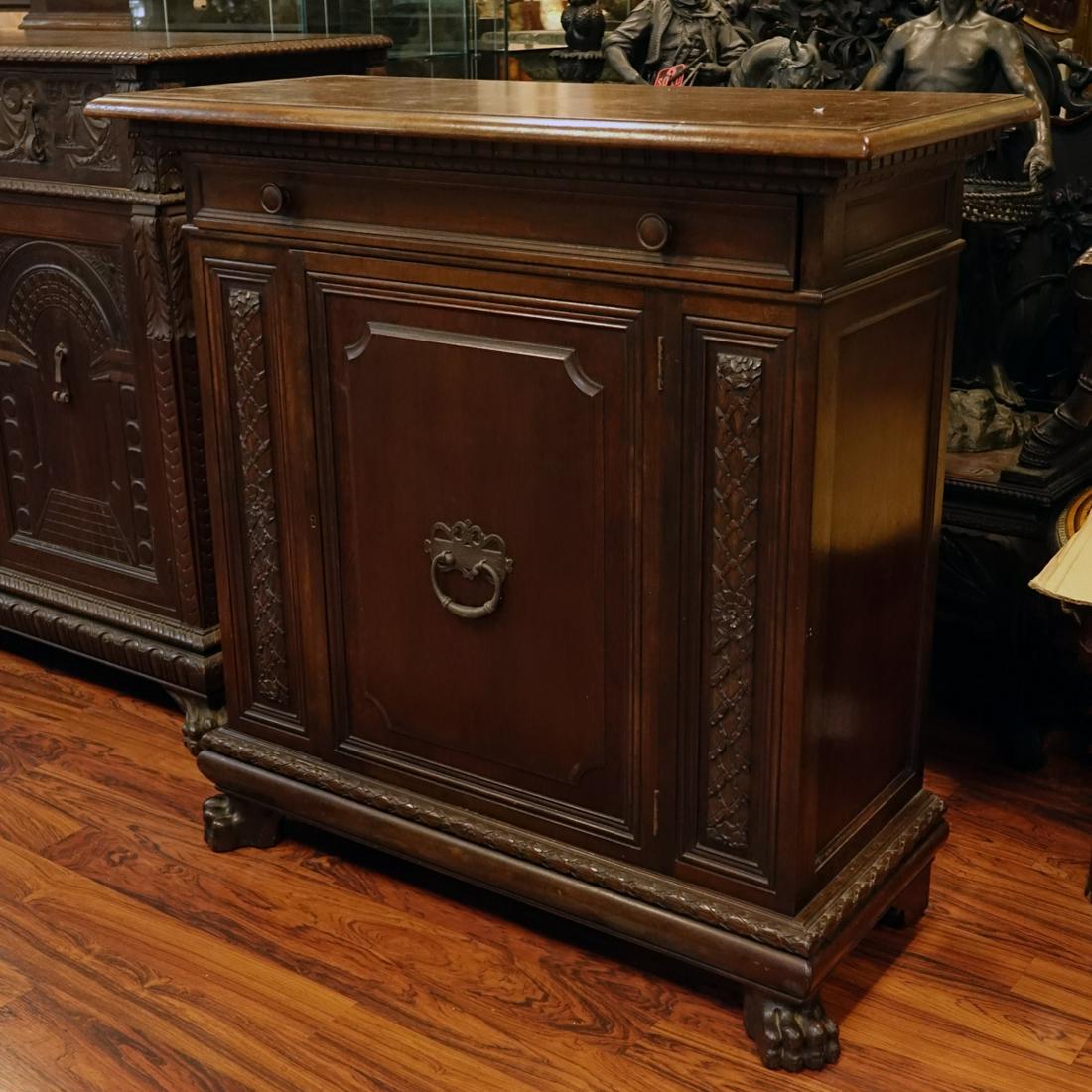 19th Century Renaissance Carved Walnut Cabinet (1 of 8)
