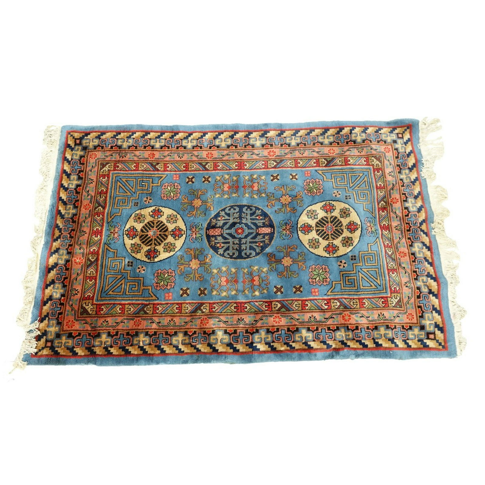 Semi Antique Middle Eastern Kazak Style Wool Rug (1 of 3)
