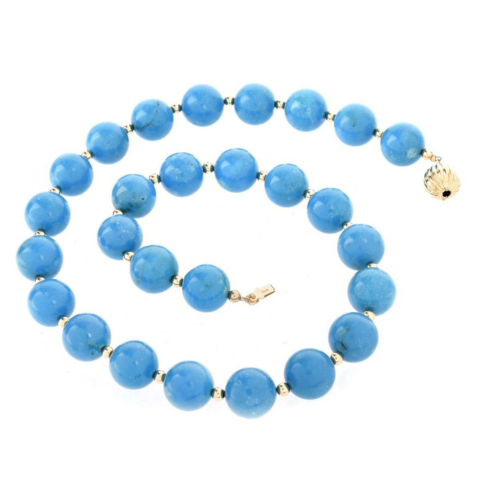 Turquoise and 14K Necklace (1 of 5)