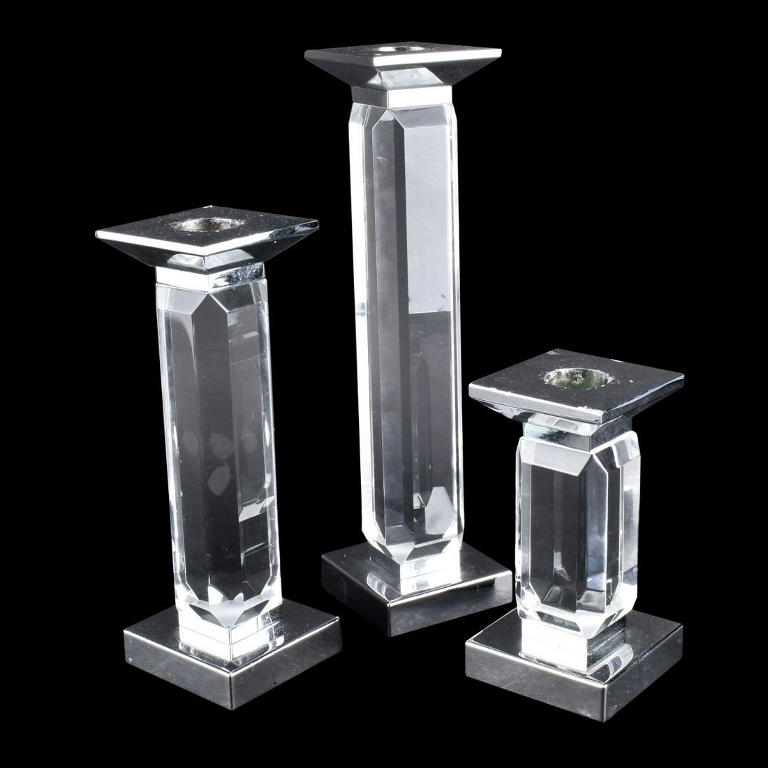 Charles Hollis Jones 3 Pc Candle Holder Set (1 of 4)