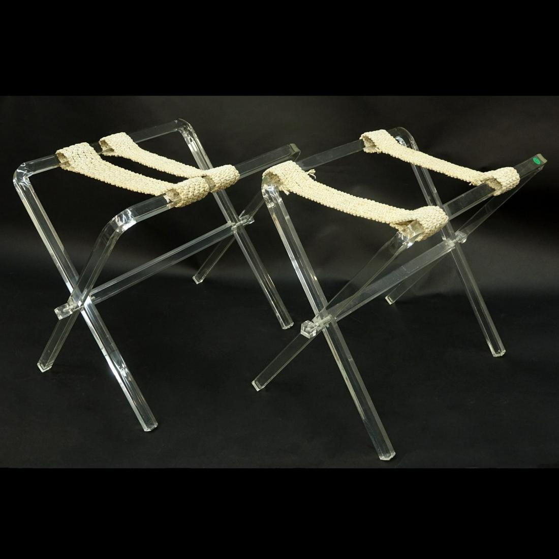 Charle Hollis Jones Style Acrylic Luggage Racks (1 of 3)