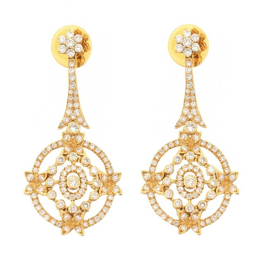 Diamond and 18K Earrings (1 of 6)
