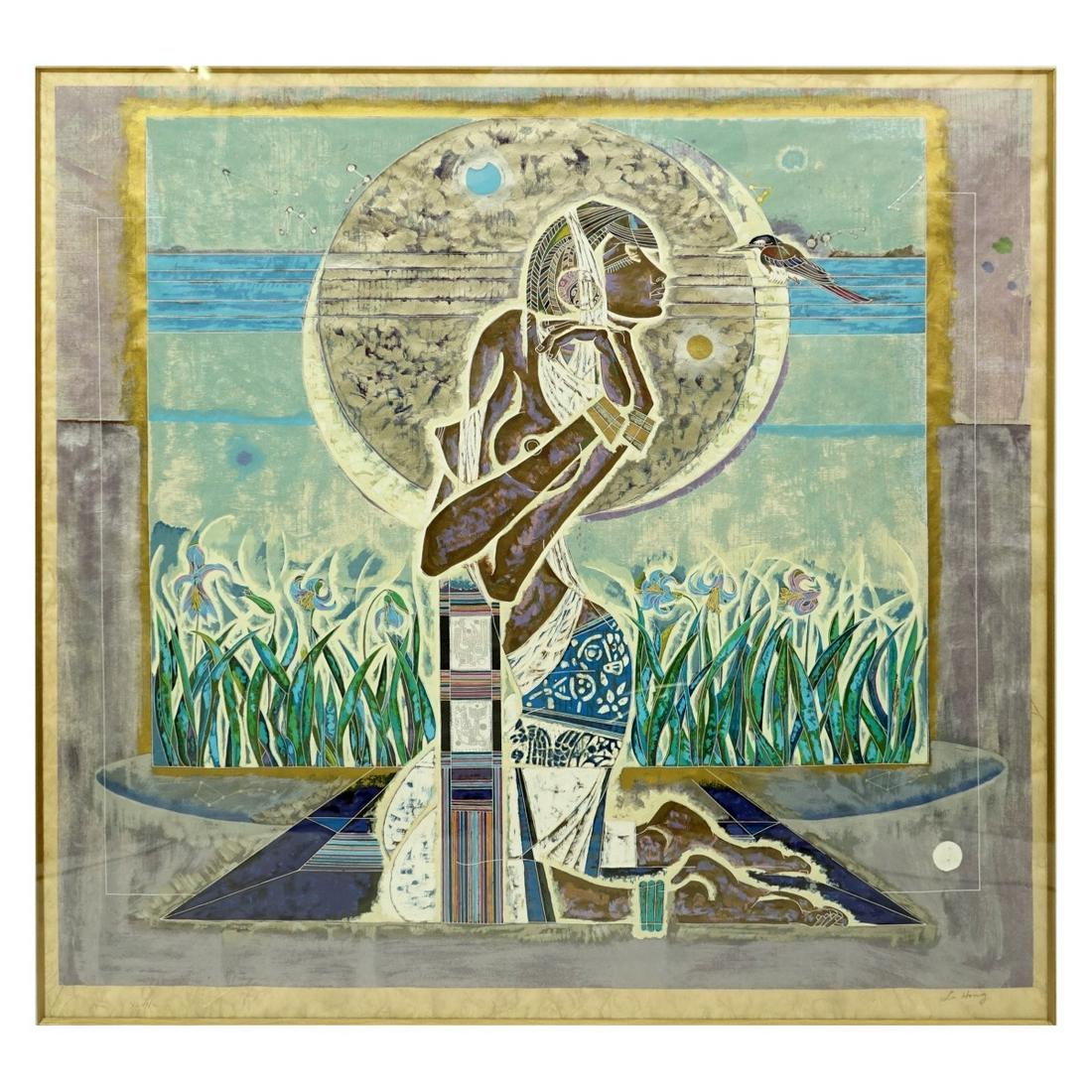 Lu Hong, Chinese (born 1952) Serigraph (1 of 8)