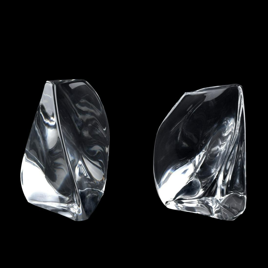 Pair of Daum Crystal Bookends (1 of 3)