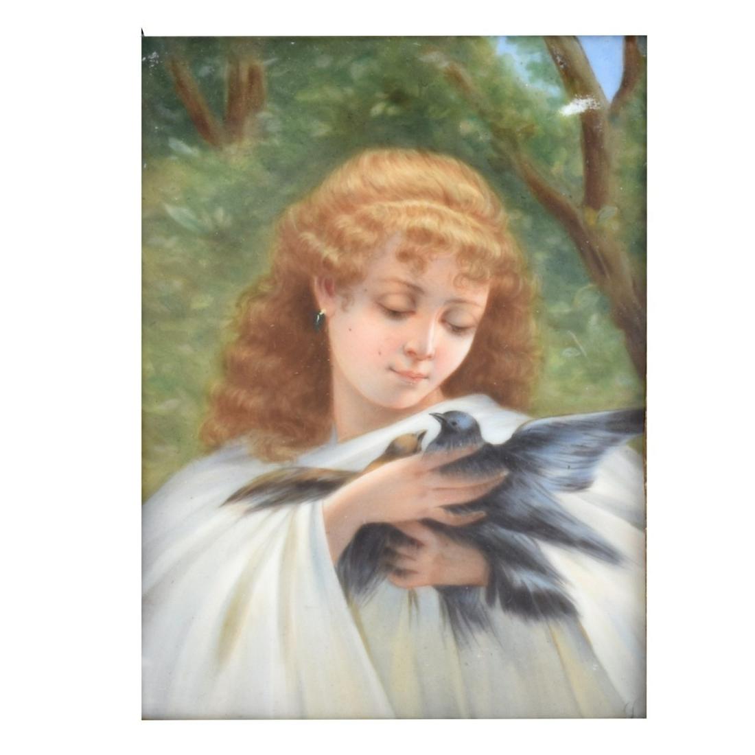 20th Century KPM Style Porcelain Plaque (1 of 4)