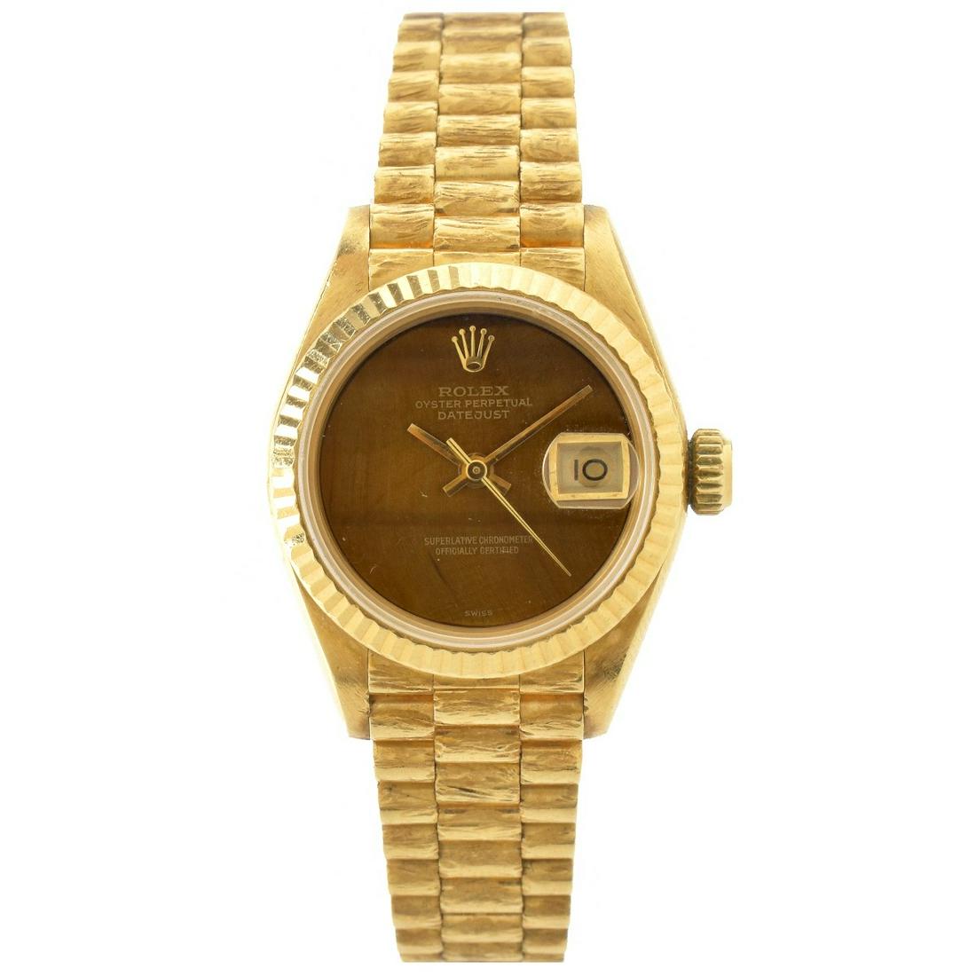 Lady's Rolex Oyster Perpetual Datejust 18K Watch (1 of 5)