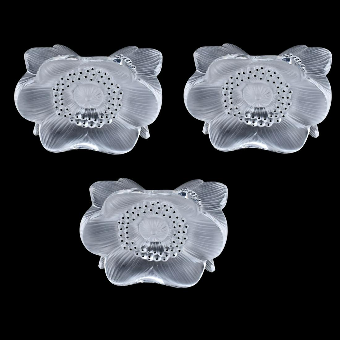 Three (3) Lalique Candle Holders (1 of 5)