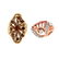 Two 14K and Gemstone Rings - 2