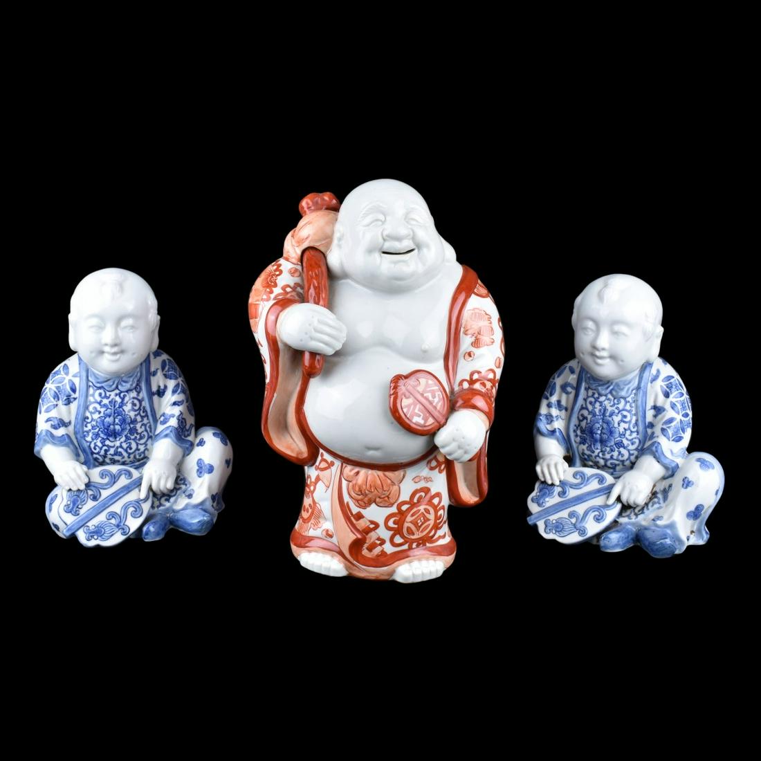 Three Chinese Porcelain Figurines (1 of 4)