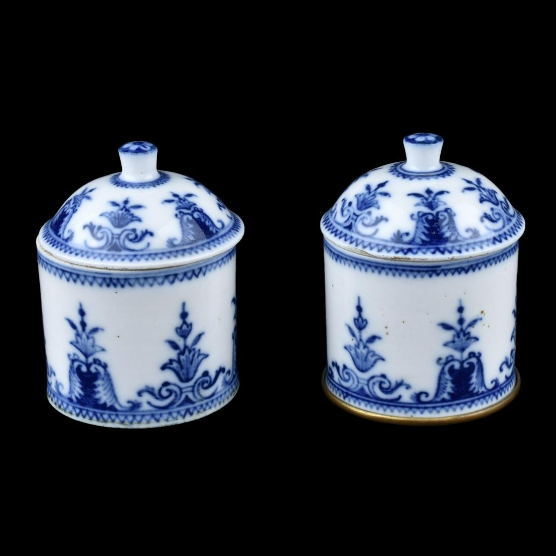 French Samson Porcelain Pommade Pots (1 of 4)