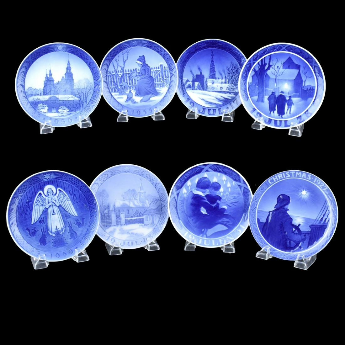 Eight Royal Copenhagen Plates 1917, 27, 28 etc. (1 of 3)