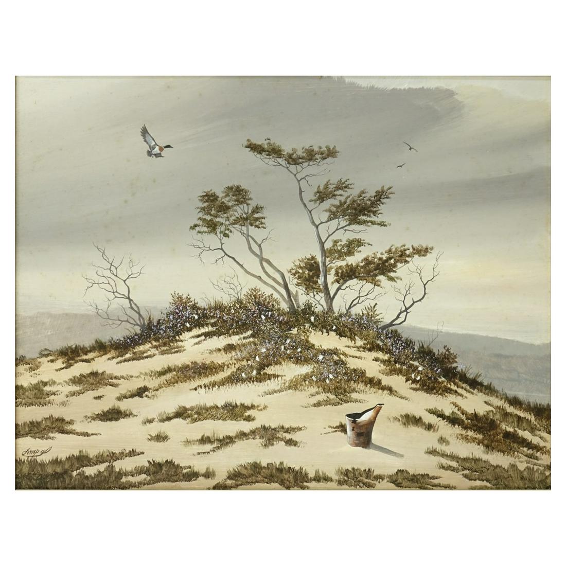 Gary Ampel Oil on Board Landscape (1 of 5)