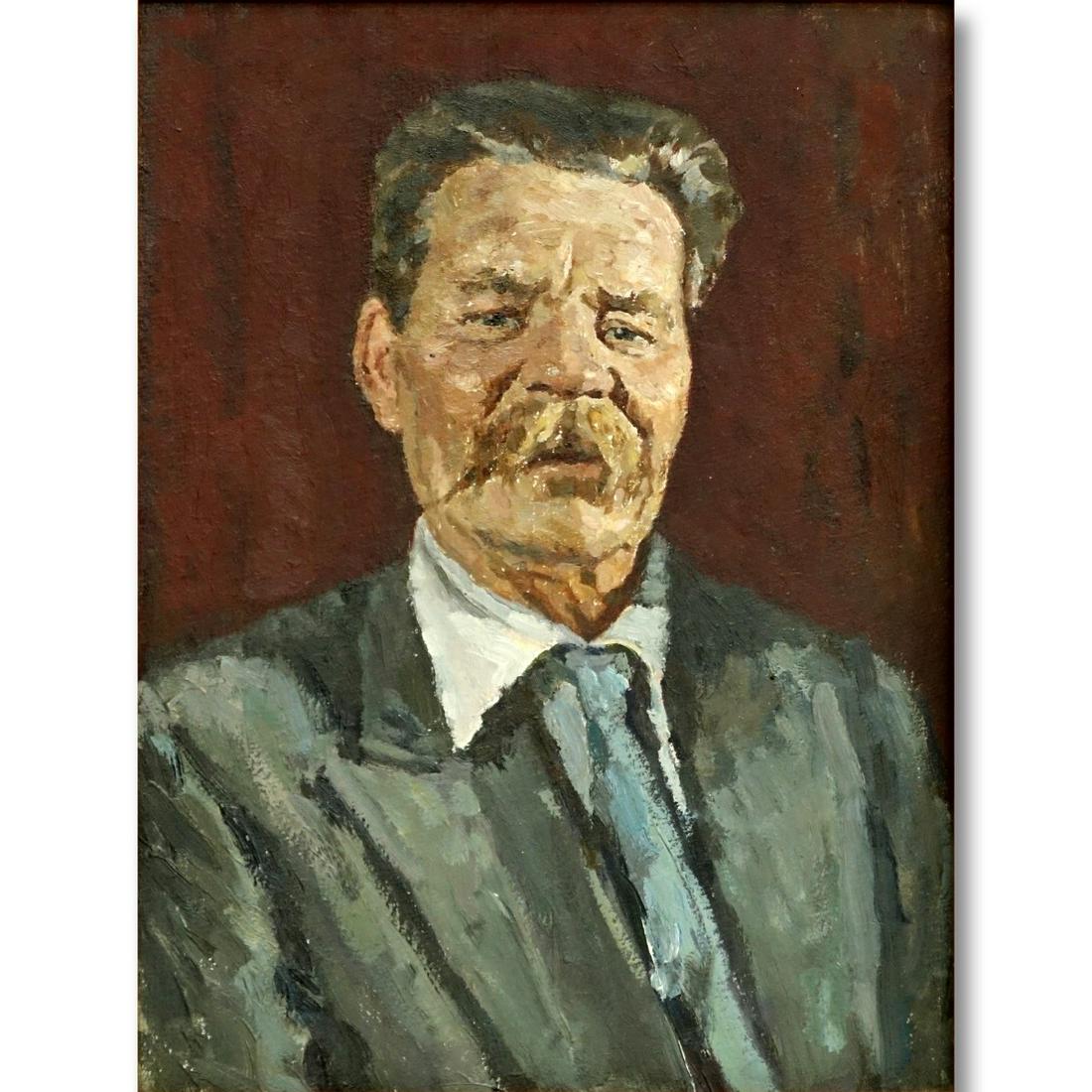 Vintage Russian O/Board Portrait Maxim Gorky (1 of 6)