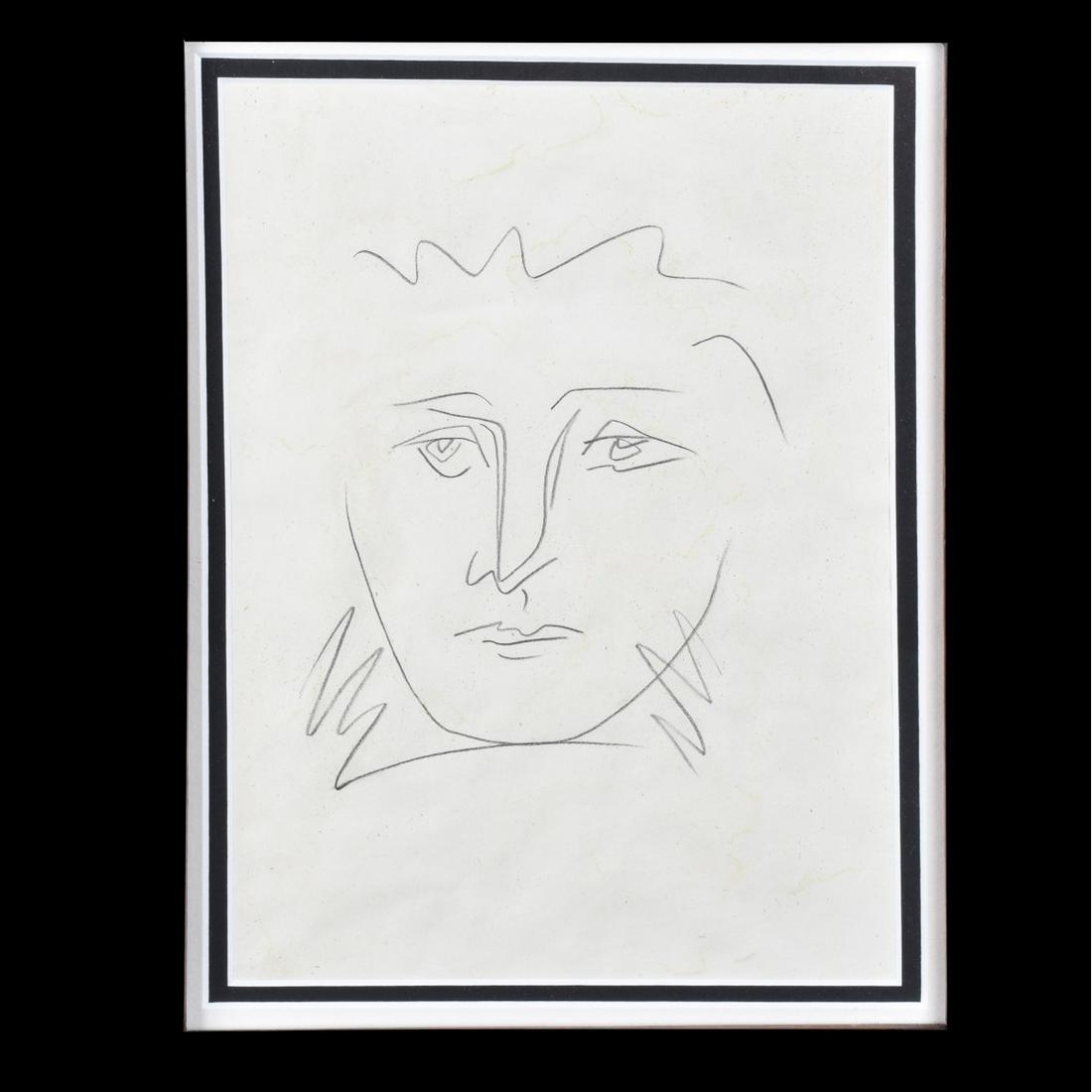 1930's French School Sketch Portrait (1 of 3)