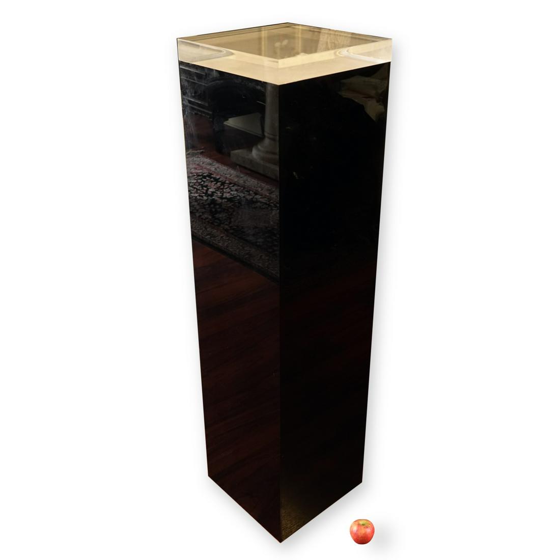 Black Acrylic Pedestal,Clear Acrylic Top (1 of 4)