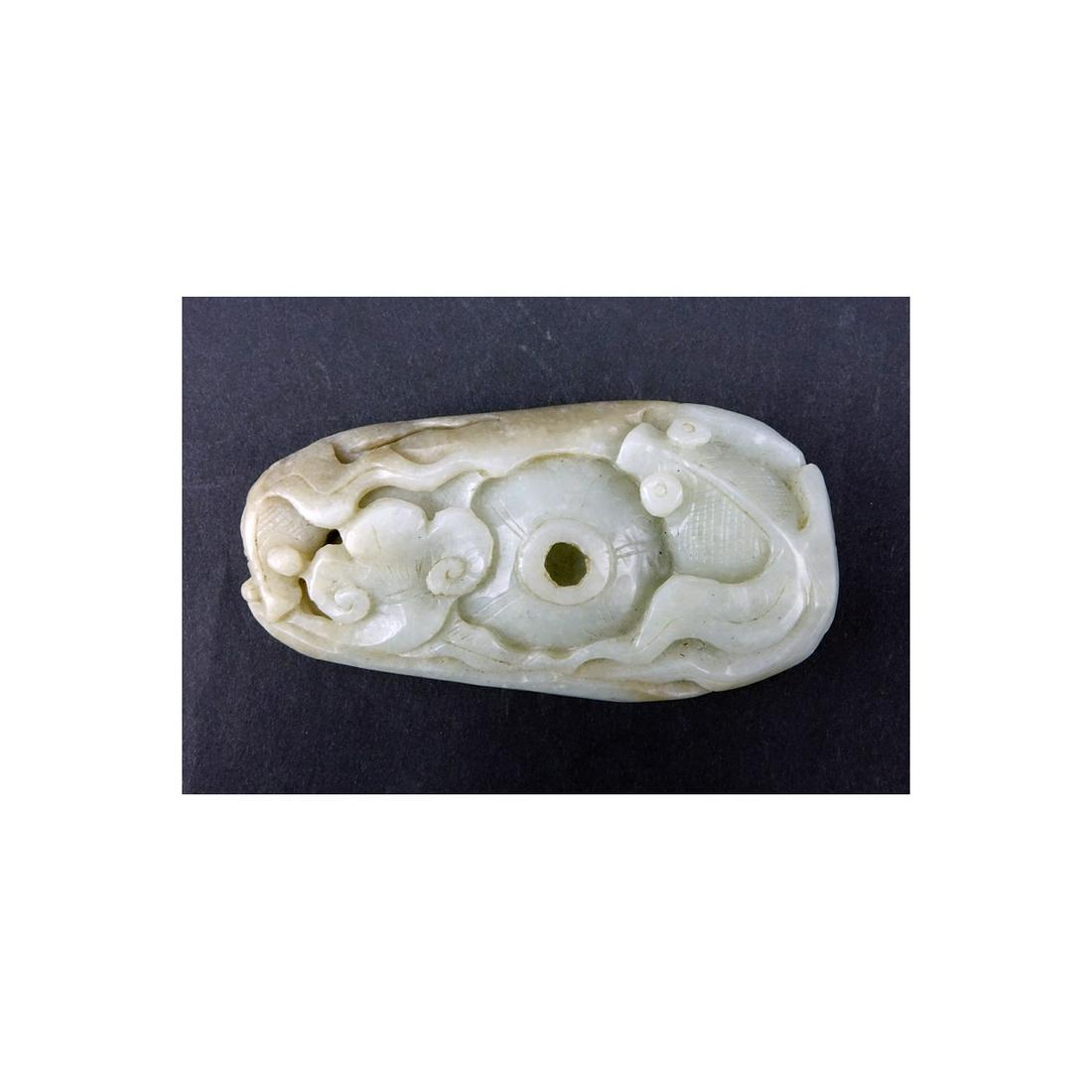 19/20th Century Chinese Carved Jade Pendant. Natural (1 of 2)