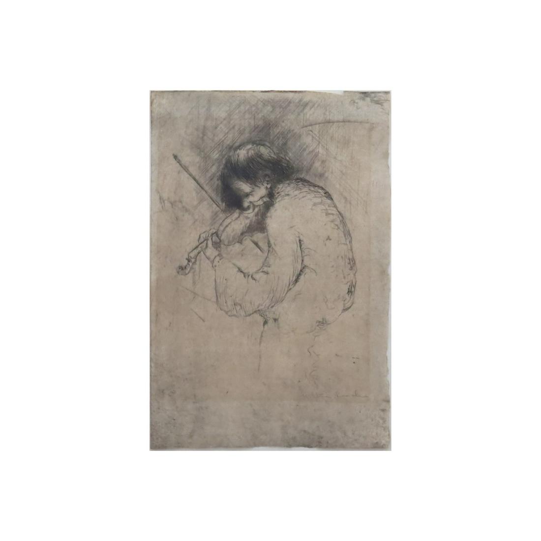 Hilton Leech, American (1906-1969) Abstract Etching (1 of 6)