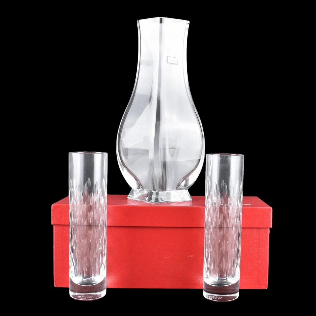 Three Baccarat Crystal Vases (1 of 4)