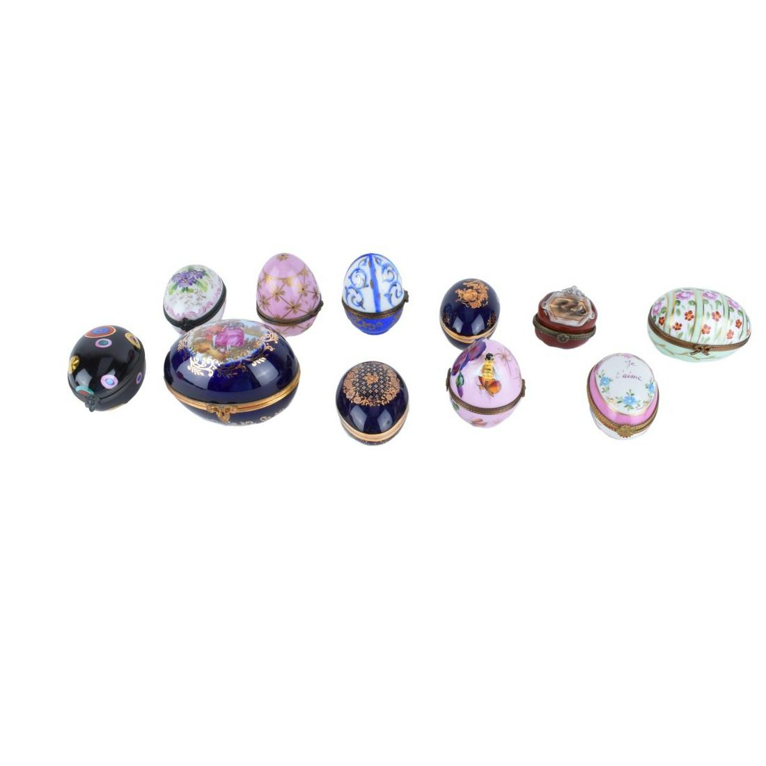 Eleven Assorted Limoges Egg Boxes (1 of 4)