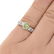 AGL Green Diamond and 18K Ring - 7