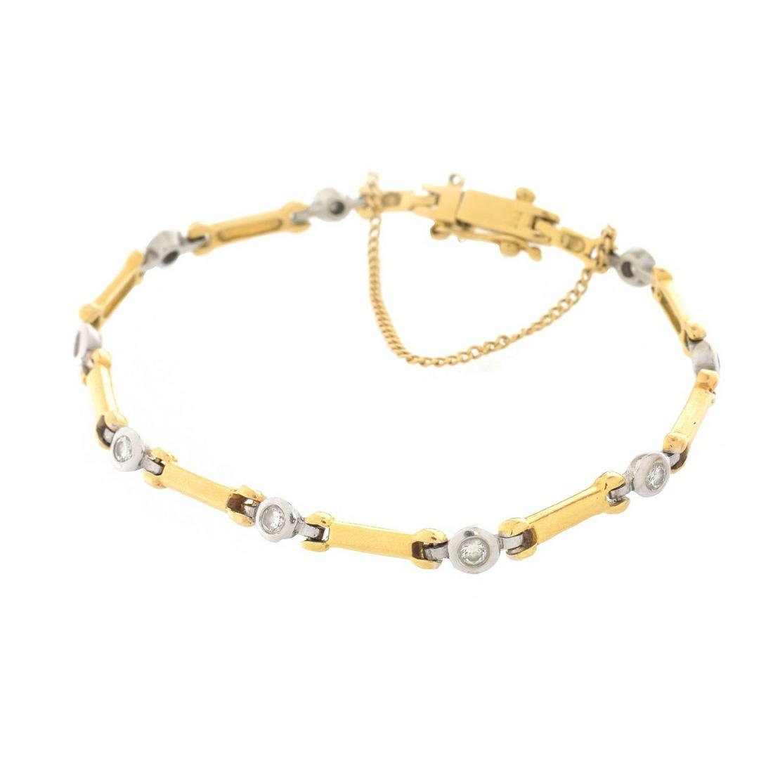 Diamond and 18K Gold Bracelet (1 of 5)