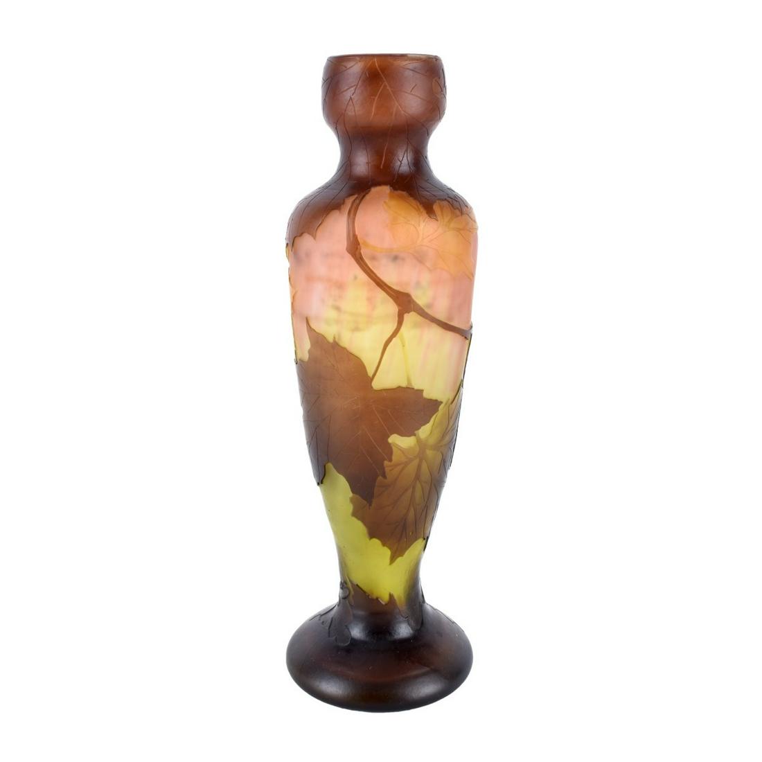French Cameo Glass Vase (1 of 6)