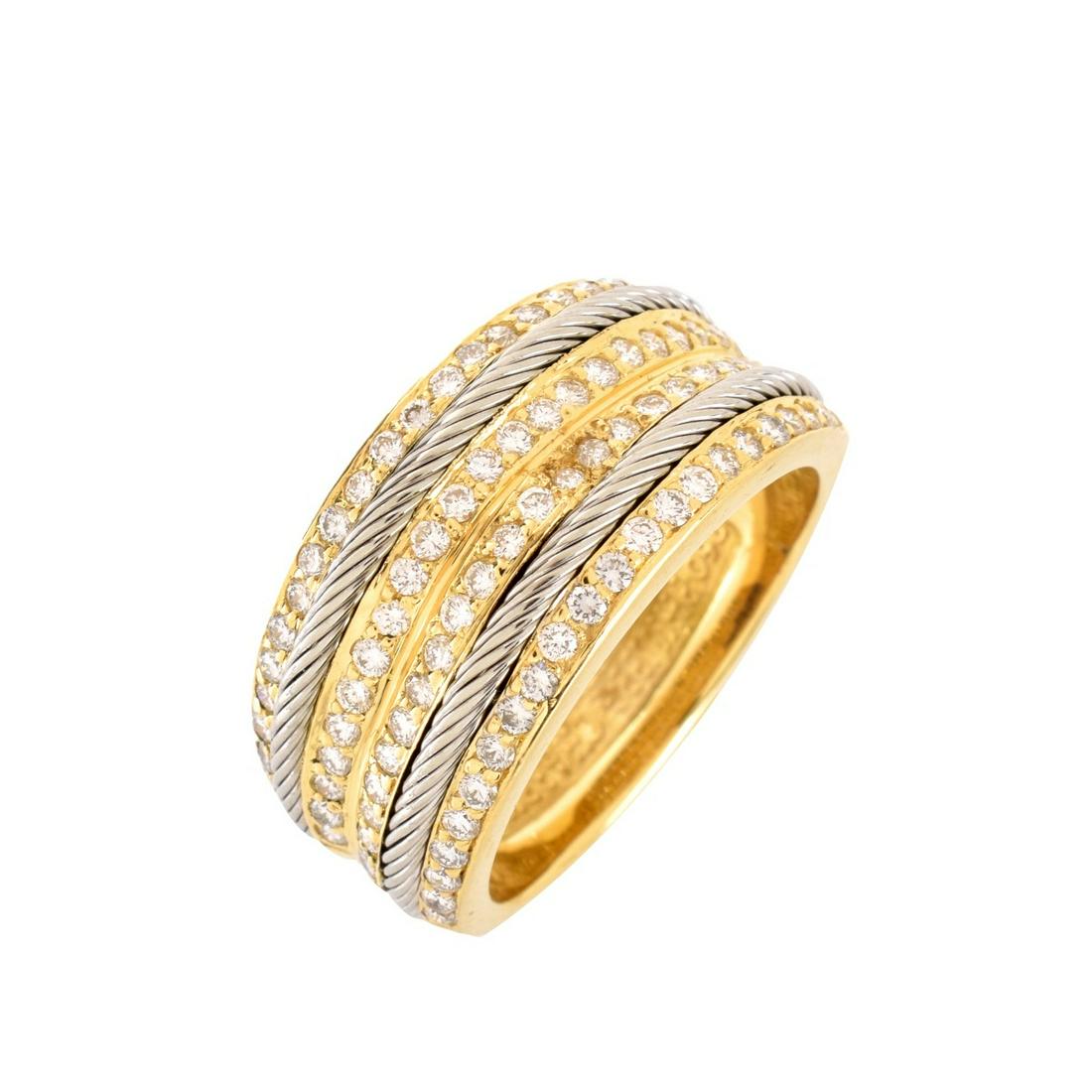Philippe Charriol Diamond and 18K Men's Ring (1 of 6)