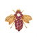 Burma Ruby and 14K Bee Pin