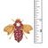 Burma Ruby and 14K Bee Pin - 4