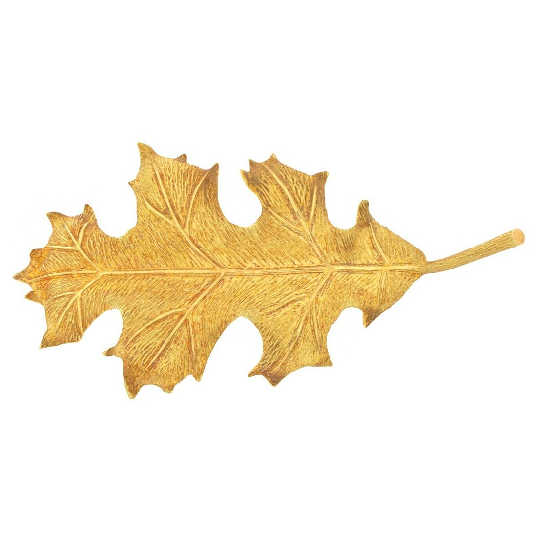Tiffany & Co 18K Leaf Brooch (1 of 5)