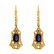 Sapphire, Diamond, Platinum and Gold Earrings - 3
