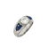 Diamond, Sapphire 14K Ring