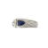Diamond, Sapphire 14K Ring - 3