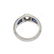 Diamond, Sapphire 14K Ring - 4