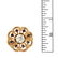 Diamond, Sapphire 14K Ring - 5