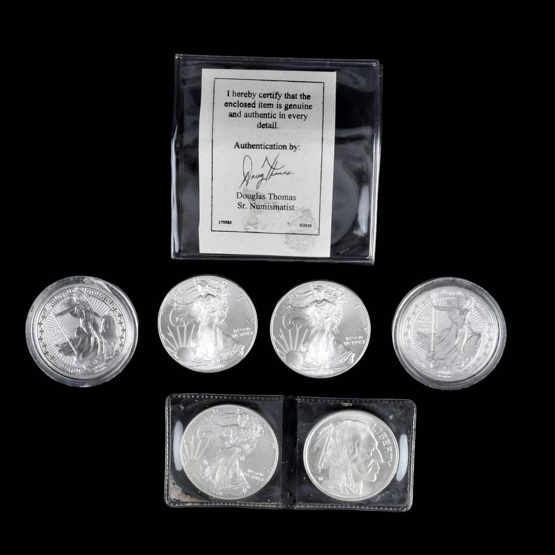 Six Ounces Fine Silver Collectors Coins (1 of 2)