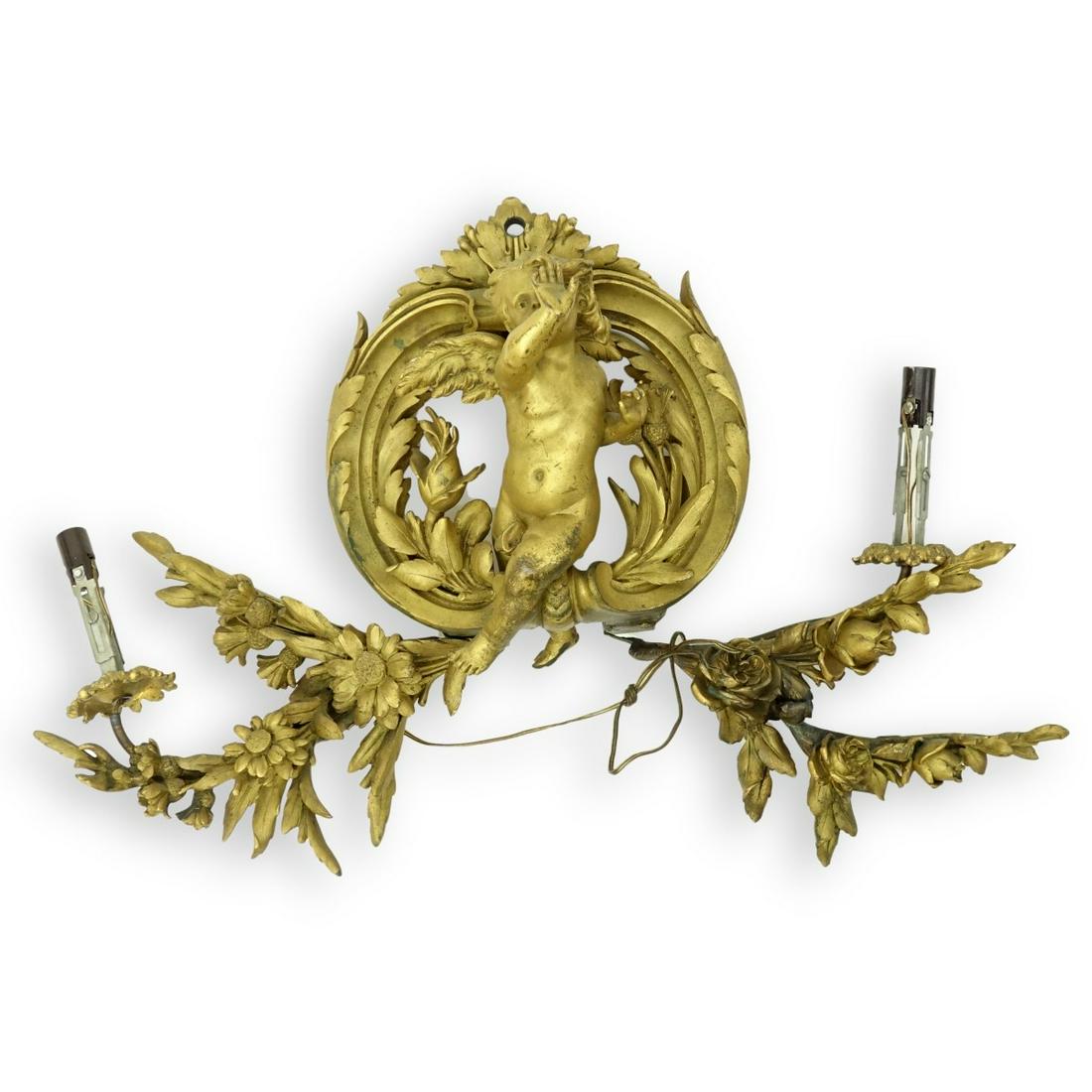 Gilt Bronze Sconce (1 of 4)